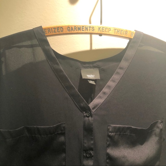 Cropped Sheer blouse M - Picture 4 of 5